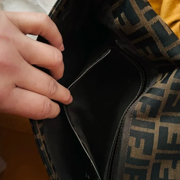 Fendi Brown Monogram Shoulder Bag - Picture 5 of 9